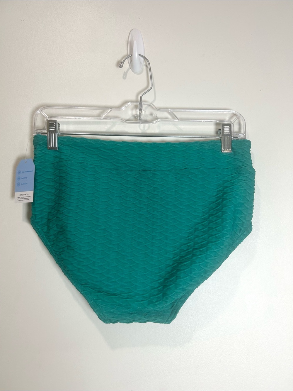 NEW Land's End 2 piece swimsuit Women Sz 6 Tankini Teal Textured Built In Bra - Picture 8 of 15
